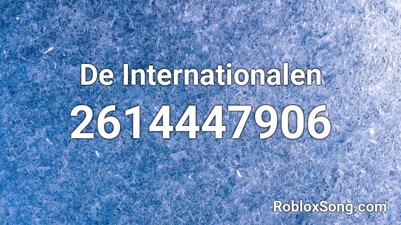 De Internationalen Roblox ID