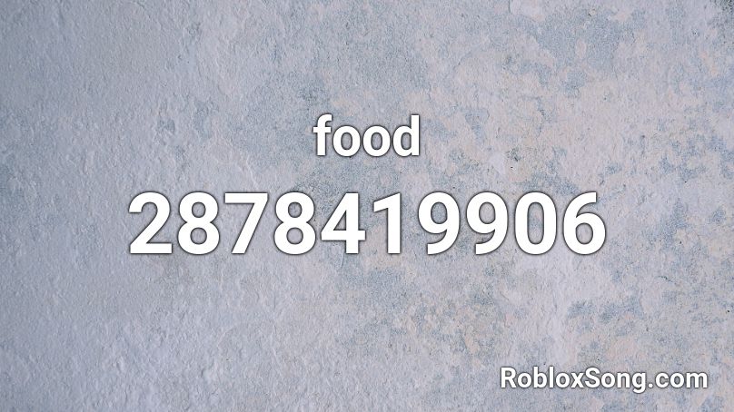 food Roblox ID