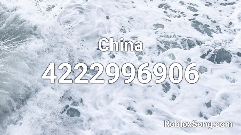 China Roblox ID