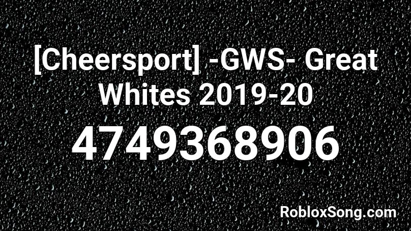[Cheersport]  -GWS- Great Whites 2019-20 Roblox ID