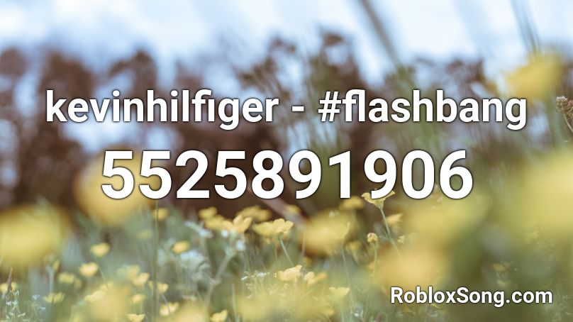 kevinhilfiger - #flashbang Roblox ID