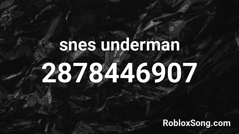 snes underman Roblox ID