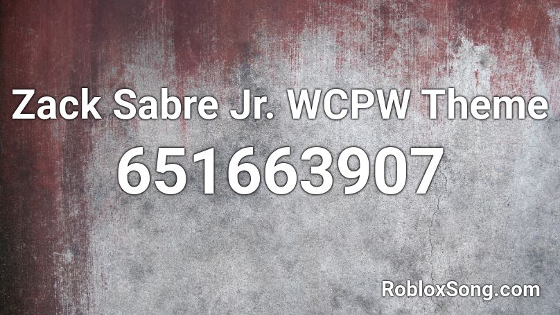 Zack Sabre Jr. WCPW Theme Roblox ID