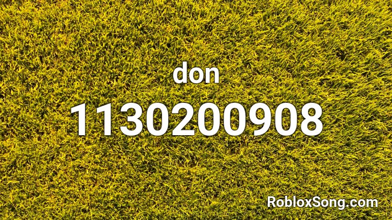don Roblox ID
