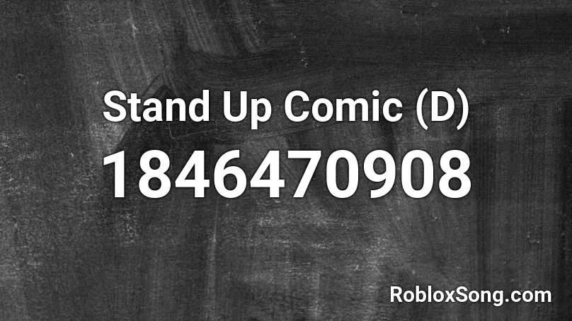 Stand Up Comic (D) Roblox ID