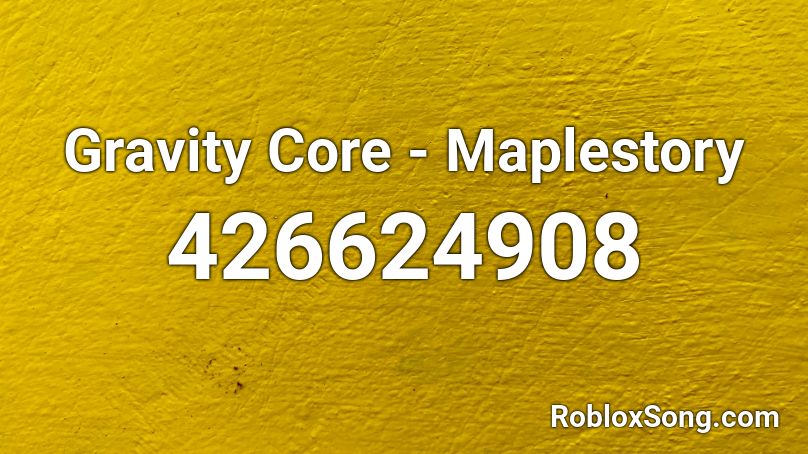 Gravity Core - Maplestory Roblox ID