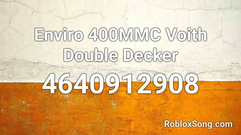 Enviro 400MMC Voith Double Decker Roblox ID