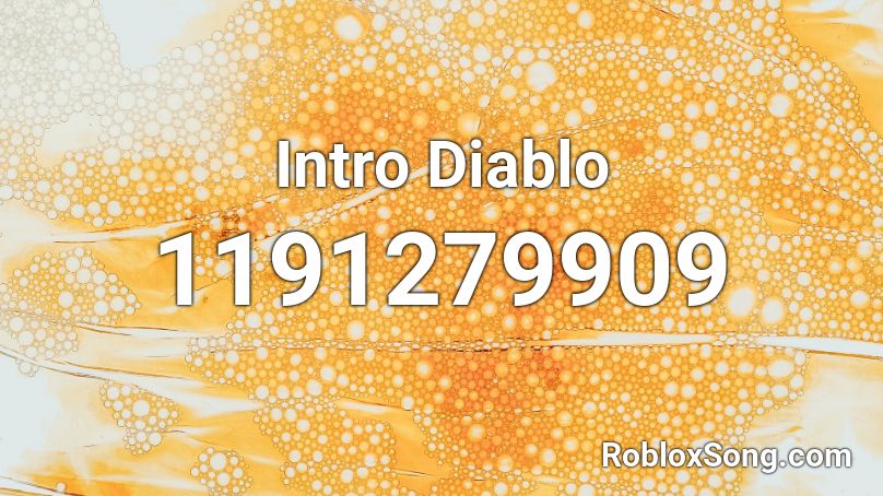 Intro   Diablo Roblox ID