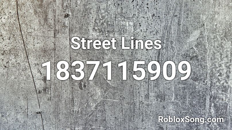 Street Lines Roblox ID