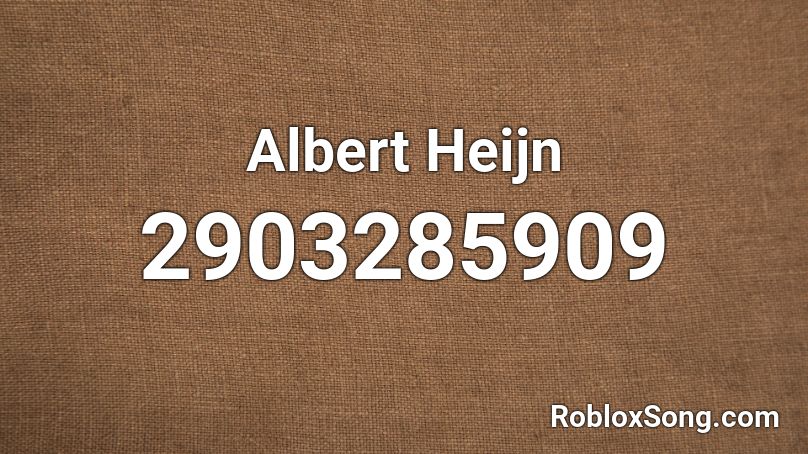 Albert Heijn Roblox ID
