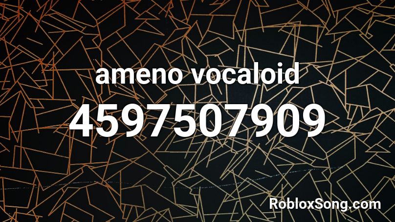 ameno vocaloid Roblox ID