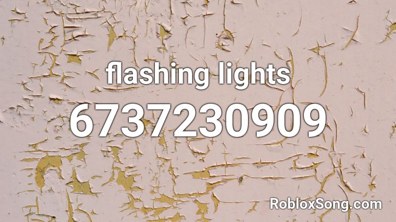 flashing lights Roblox ID