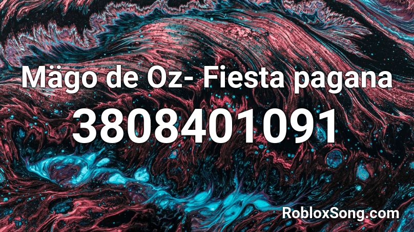 Mago De Oz Fiesta Pagana Roblox Id Roblox Music Codes - studio blueface roblox id