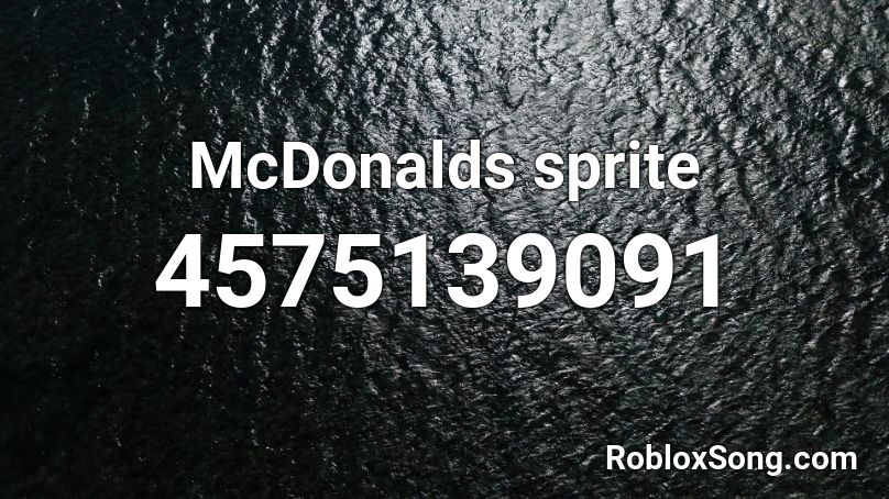 McDonalds sprite Roblox ID