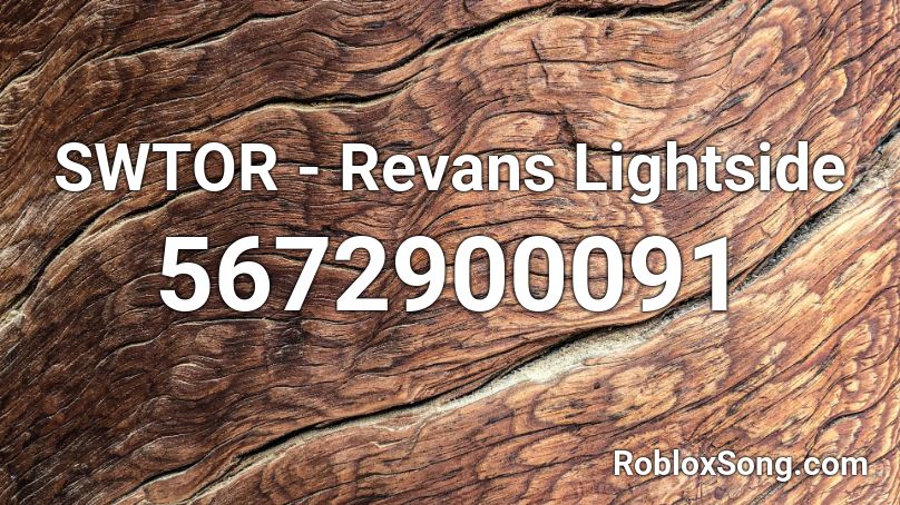 SWTOR - Revans Lightside Roblox ID