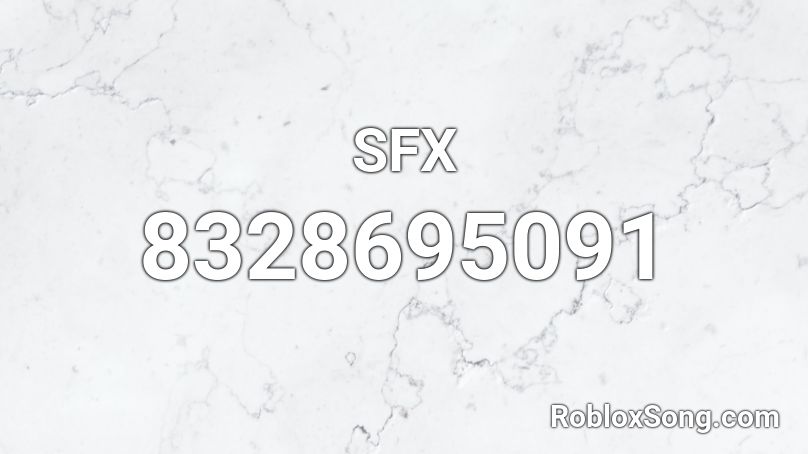 SFX Roblox ID