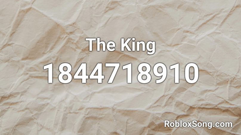 The King Roblox ID