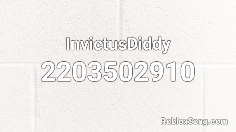 InvictusDiddy Roblox ID