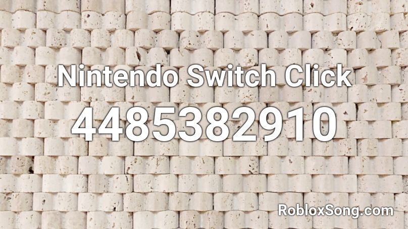 Nintendo Switch Click Roblox ID