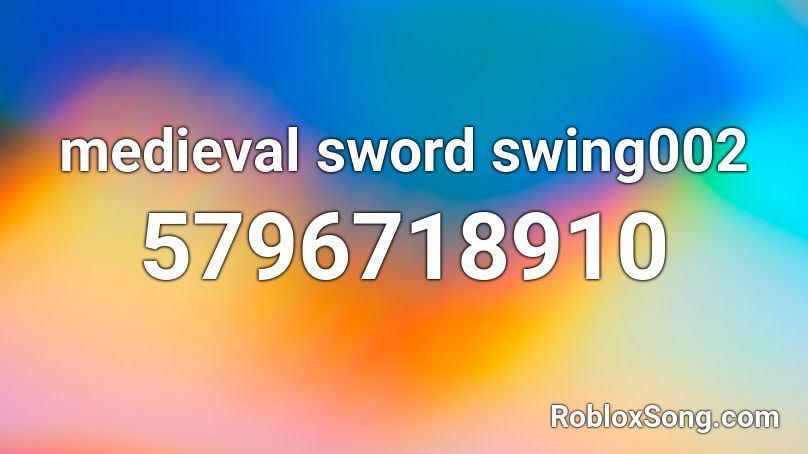 medieval sword swing002 Roblox ID