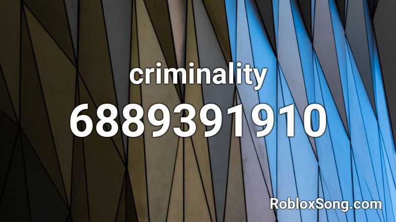 criminality Roblox ID