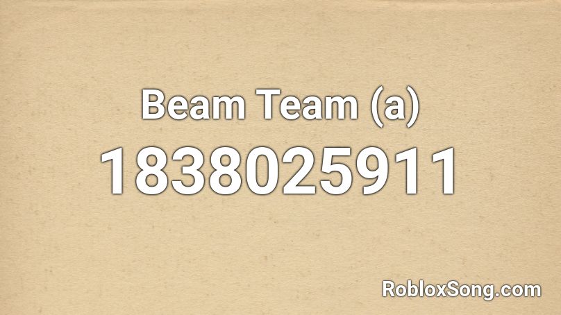 Beam Team (a) Roblox ID