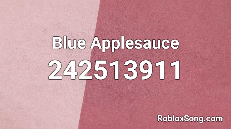 Blue Applesauce Roblox ID