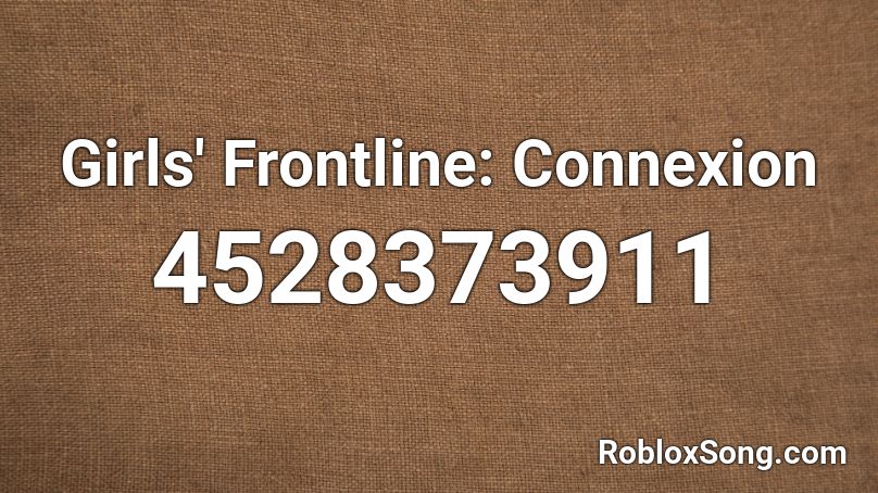 Girls' Frontline: Connexion Roblox ID