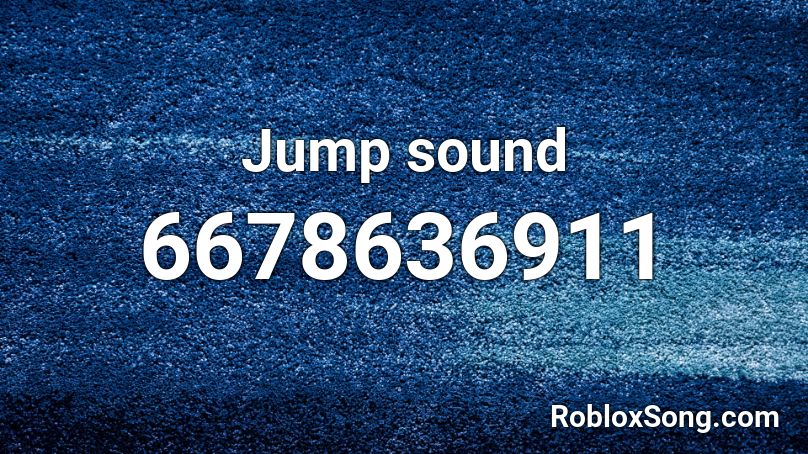 Jump sound Roblox ID