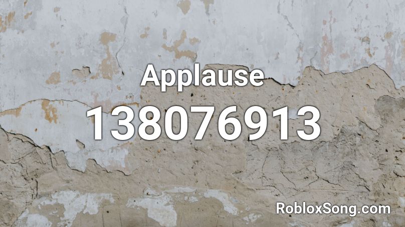 Applause Roblox ID