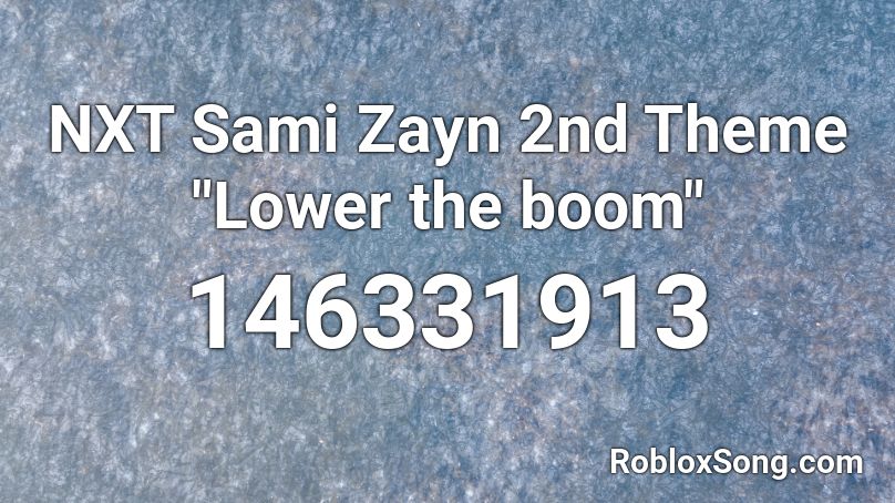 NXT Sami Zayn 2nd Theme 