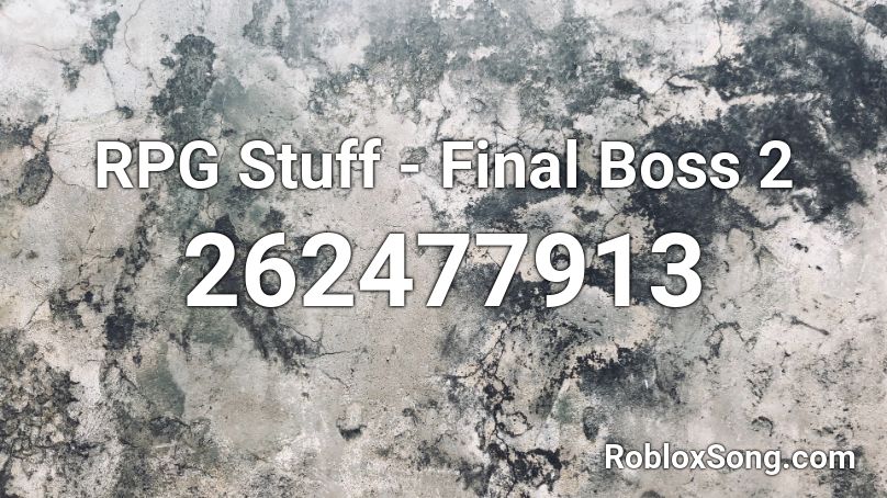RPG Stuff - Final Boss 2 Roblox ID