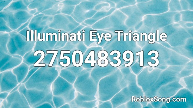 Illuminati Eye Triangle Roblox ID