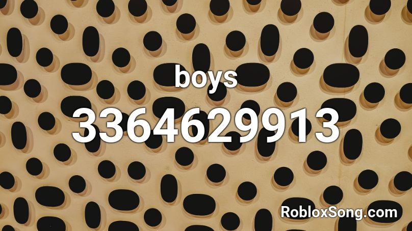 boys Roblox ID