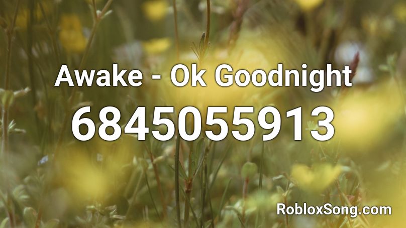 Awake - Ok Goodnight Roblox ID