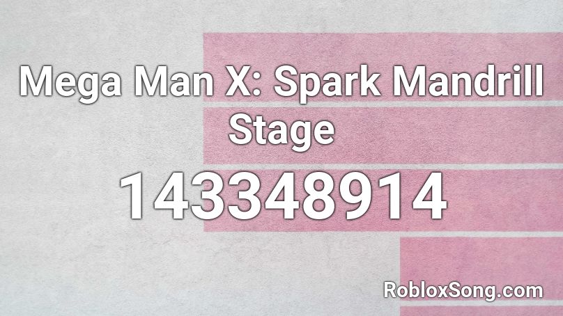 Mega Man X: Spark Mandrill Stage Roblox ID