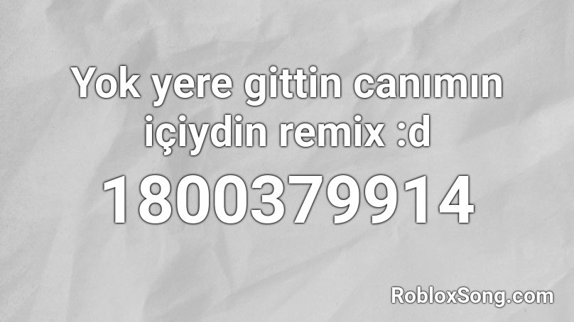 1 Roblox ID