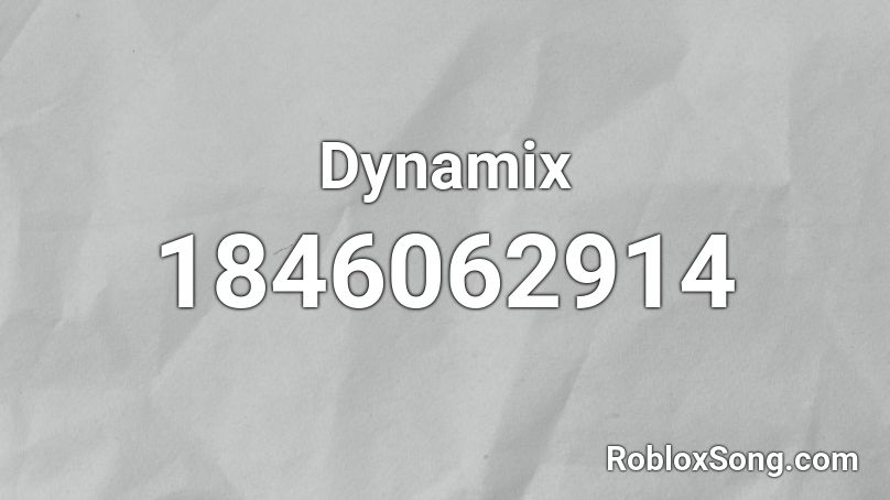 Dynamix Roblox ID