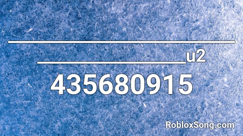 ________________________________________________u2 Roblox ID
