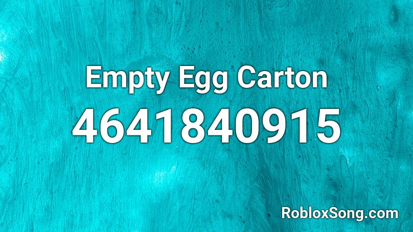 Empty Egg Carton Roblox ID