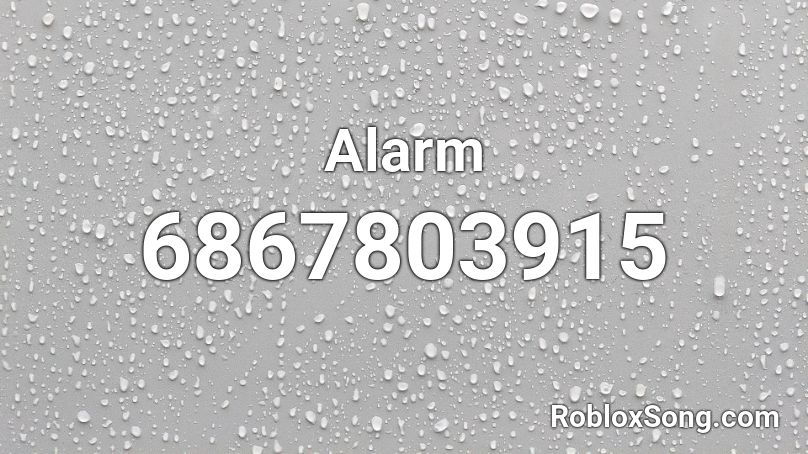 Alarm Roblox ID