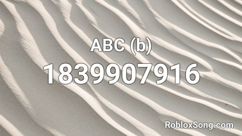 ABC (b) Roblox ID