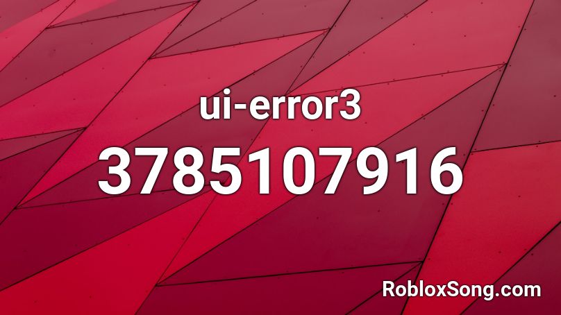 ui-error3 Roblox ID