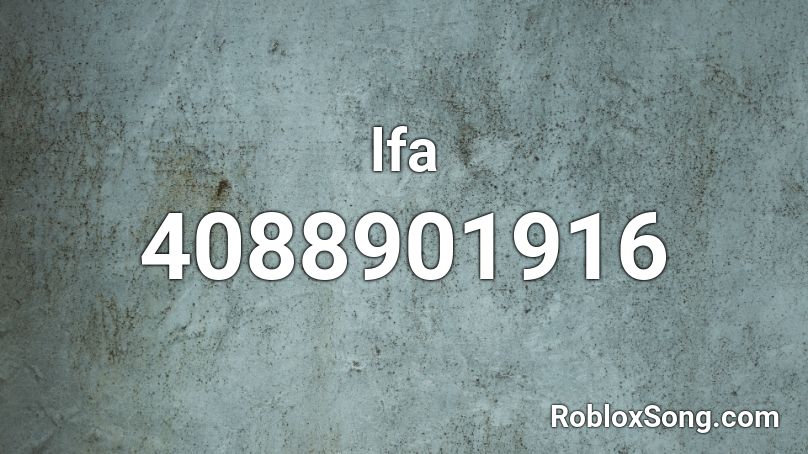 lfa Roblox ID