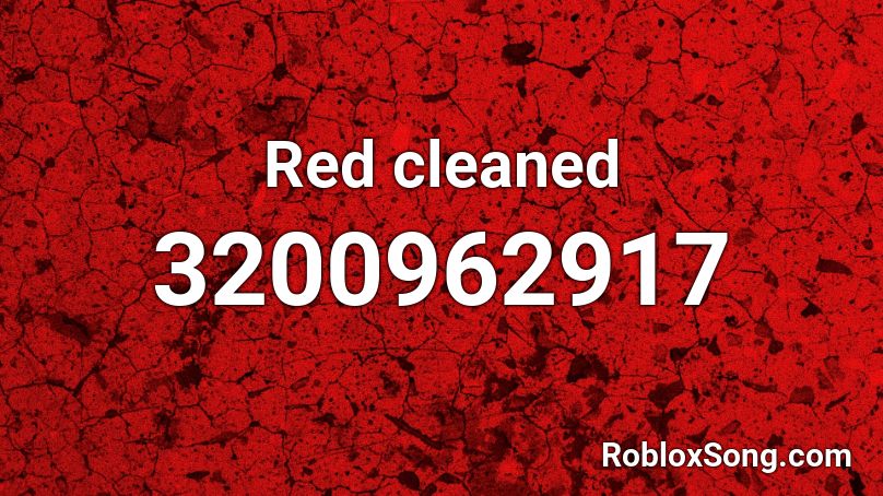 Red cleaned Roblox ID