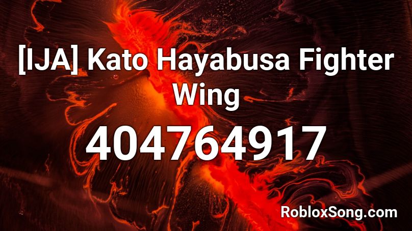 [IJA] Kato Hayabusa Fighter Wing Roblox ID