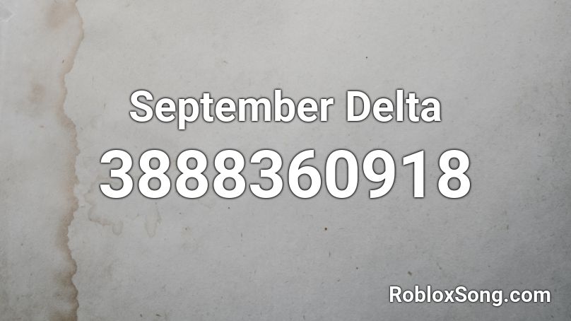 September Delta Roblox ID