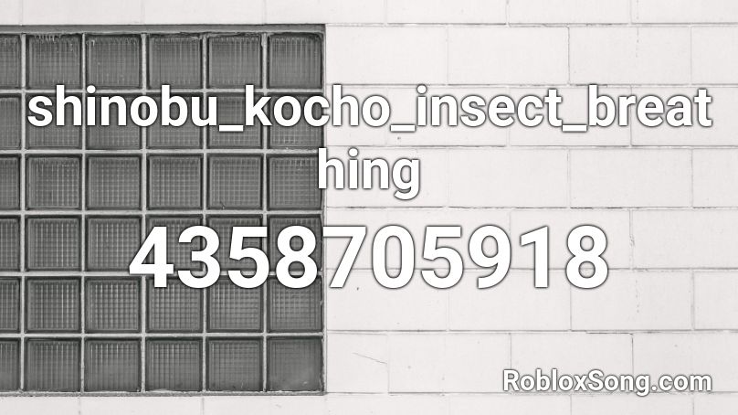 shinobu_kocho_insect_breathing Roblox ID