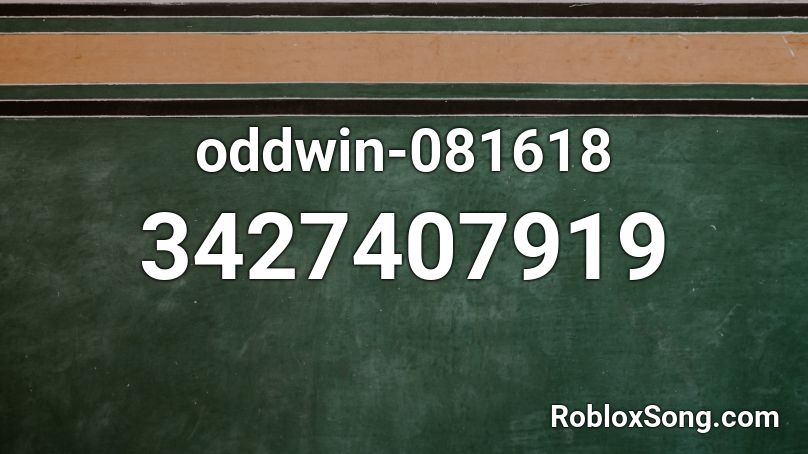 oddwin-081618 Roblox ID