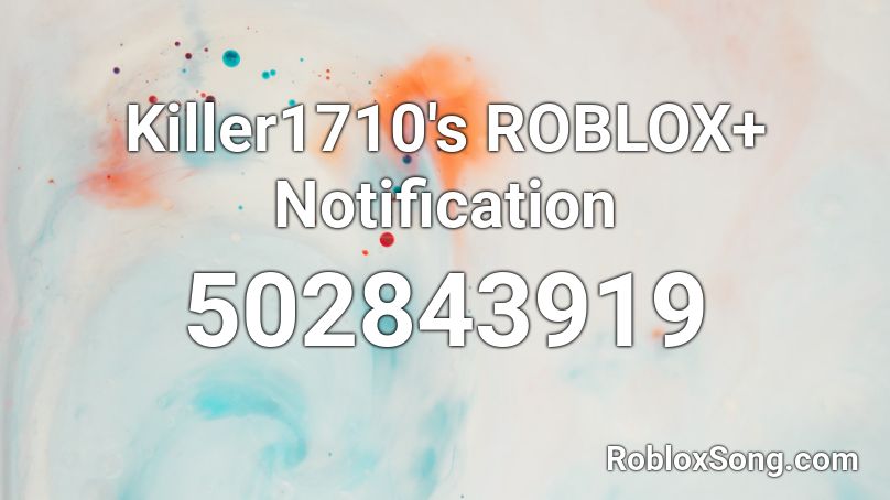 ROBLOX+ Notification Roblox ID